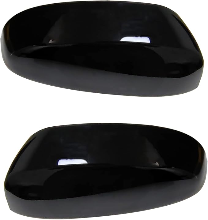 Pair Gloss Black Mirror Caps Cover Compatible with GMC Chevrolet Silverado Sierra 1500 2500 HD 3500 HD Avalanche Tahoe 2007-2013 Pick up Replacement for 25788157 25788156