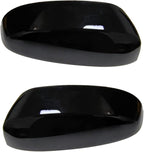 Pair Gloss Black Mirror Caps Cover Compatible with GMC Chevrolet Silverado Sierra 1500 2500 HD 3500 HD Avalanche Tahoe 2007-2013 Pick up Replacement for 25788157 25788156