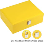 Voova Jewelry Box Organizer for Women Girls, 2 Layer Large Men Jewelry Storage Case, PU Leather Display Jewellery Holder with