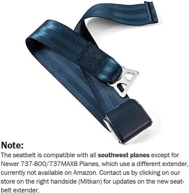 2 Mirone Adjustable Airplane Seat Belt Extenders Seatbelt Extension for All Airlines (7-32 Inch), E-9 Safety Certified (Type A & B)