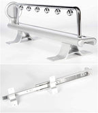 Pull Out Closet Hanger Metal Sliding Clothes Rail,Extendable Clothing Storage Rack for Wardrobe Space Saving,Metal Base,400mm