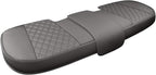 Black Panther Luxury PU Leather Rear Car Seat Cover, Compatible with Most Vehicles, Adjustable Length 49-55'', Diamond Patter