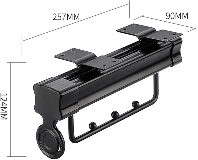 Pull Out Clothes Rail Extendable Pull Out Closet Rod - Wardrobe Pull-Out Trousers Rack, Pull Out Pants Rack Adjustable Closet
