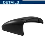1pcs Passenger Side Mirror Cover Compatible with Chevrolet Cruze 2017 2018 2019, Black Mirror Cap Replacement for Right Side, Exterior Rearview Mirror Trim