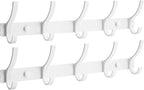 Optish Coat Rack Wall Mount, Coat Hook Wall Mount, Wall Hooks for Hanging, Hat Rack for Walls, Coats Hanger with 10 Hook, Tow