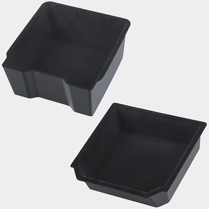 2026 Center Console Organizer for Tesla Model Y Juniper Accessories & Model 3 Highland 2026-2024 Flocked Storage Organizer Set Center Console Box, Armrest Box and DIY Cup Mat
