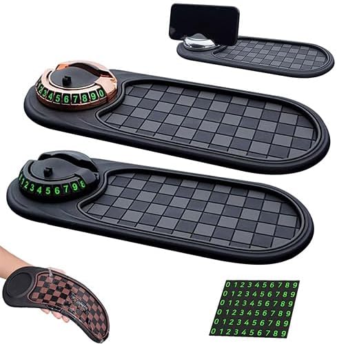 Anti-Slip Mat Solves Every Driver's Biggest Frustration, Multifunction Car Anti-Slip Mat, Rotating Anti Skid Car Dashboard Pa