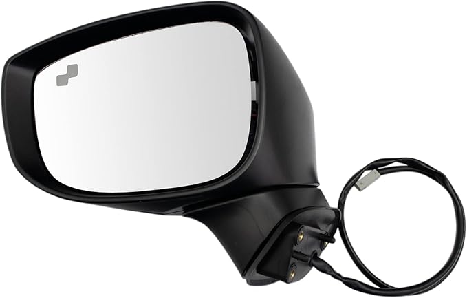 TRQ Driver & Passenger Side Power Heated Mirrors Manual Folding Blind Spot Paint to Match Compatible with 2017-2023 Mazda CX-