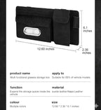 Multifunctional Car Visor Organizer (Suede leather - Black)