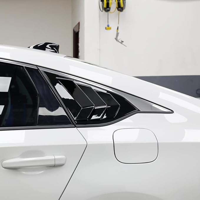 YINGTUU YINGTUU for Honda Accord Accessories 10th Gen 2018 2019 2020 2021 2022 Rear Window Louvers Blinds Trim-Glossy Black