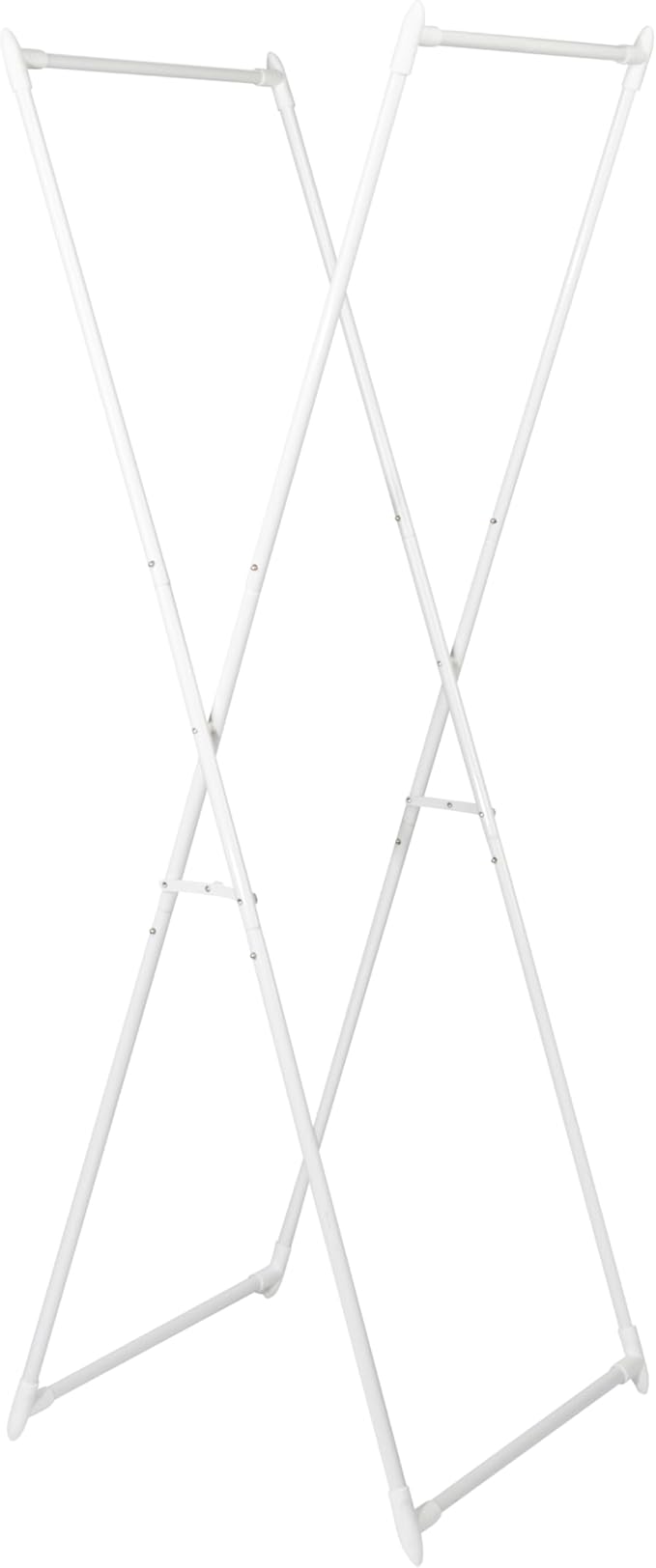 Household Essentials Valet Folding Clothes Rack, Strong Metal X-Frame, Chic Design, Great for Guest and Dressing Rooms, Porta
