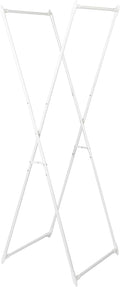 Household Essentials Valet Folding Clothes Rack, Strong Metal X-Frame, Chic Design, Great for Guest and Dressing Rooms, Porta