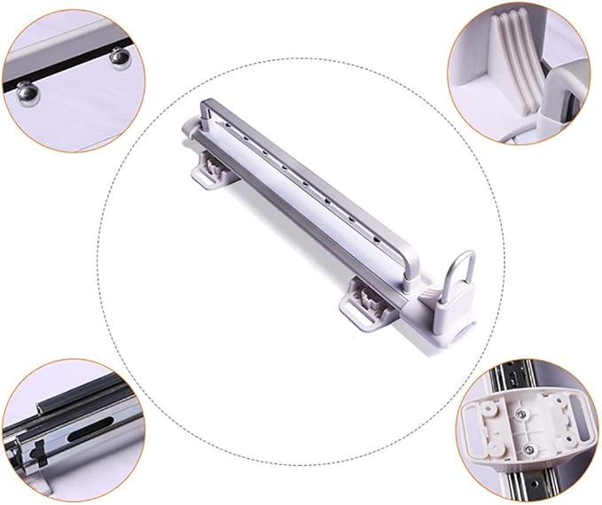 Pull Out Clothes Rail,Extendable Hanger with Ball Sliding Rail,Length 25Cm,30Cm,36.5Cm,46.5Cm,Closet Organizer Rack,25cm
