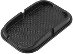 Car -Slip Mat, Multifunctional Rubber Non-Slip Dashboard Mat, Black, Medium, Holds Smartphones, Mapping, Universal Fit