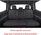 EKR Custom Fit Tacoma Car Seat Covers for Select Toyota Tacoma 2016 2017 2018 2019 2020 2021 2022 2023 Double Cab/Crew Cab -F