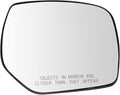 TRQ Passenger Side Mirror Glass Convex with Backing Plate For Factory Equipped Mirrors Only Compatible with 2014-2018 Subaru 