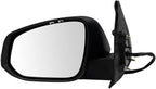 TRQ Driver & Passenger Side Power Heated Mirror Set Textured Paint to Match with Turn Signal Blind Spot Compatible with 2016-