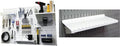 Wall Control Pegboard Organizer 4 ft. Metal Pegboard Standard Tool Storage Kit & Pegboard Shelf 6in Deep Pegboard Shelf Assem