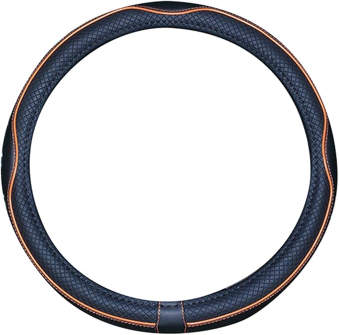 Mayco Bell 2019 New Microfiber Leather Car Extra Large Steering Wheel Cover for Big Trucks (17.5-18'', Orange)