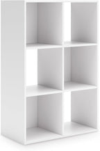 Signature Design by Ashley Onita Modern 3-Tier Floor Standing 6 Cube Organizer for Living Room, Wood, Works with 10.5 W x 10.