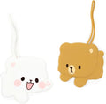 Milk and Mocha Luggage Tag Set Authorized Milkmochabear Merchandise Cute Adorable Silicone with Name ID Card Suitcase Label T