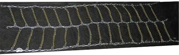 Mytee Products (Set of 2) 24.5" Twist Link Dual Snow Tire Chains for Semi Trucks - Emergency Tire Traction Grip - Snow Blower