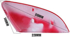 Red Mirror Cap Cover For Honda Civic 2016 2017 2018 2019 2020 2021 Rearview Mirror Cap Replacement (Red Left Side)
