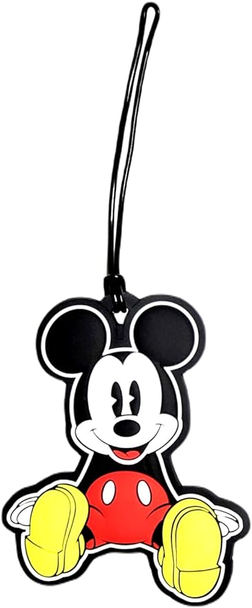 7STAR Mouse PVC Luggage ID Tag Set 4 Colorful Polka Dot Labels for Bags & Suitcases