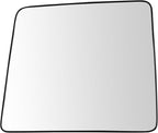 TRQ Driver Side Upper Mirror Glass Clear Snap On Compatible with 2008-2016 Ford F-250 Super Duty F-350 F-450 F-550 FO1324152