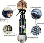 Luvio Car Glass Oil Film Remover with Cleaning Brush and Anti Fog Spray, Hydrophobic Rain Repellent for Windshield, Long Last