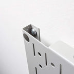 Wall Control Pegboard Wall Organizer Tiles Modular Grey Metal Pegboard Tiling Set - (4) 12-in Tall x 16-in Wide Gray Peg Boar