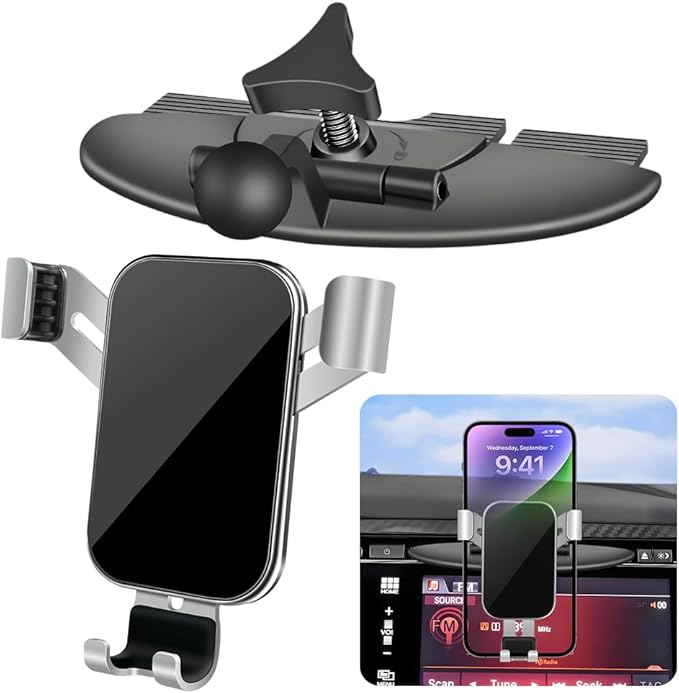 Car CD Slot Phone Mount for Honda Civic 2001-2015，Odyssey 2011-2017，Pilot 2003-2022 Automobile Interior Accessories Best Cellphone Holder Cell Phones Screen Stand Mobile Cradle Dashboard Accessory