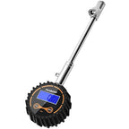 Semi Truck Tire Pressure Gauge Digital 200 PSI, Heavy Duty Dual Head Tire Guage and Backlight LCD Display, Digital Pressure Gauges Certified ANSI B40.1 for Car, Truck, SUV