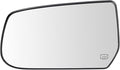 TRQ Driver Side Heated Mirror Glass Assembly Snap On Compatible with 2010-2014 Chevrolet Equinox GMC Terrain GM1320481