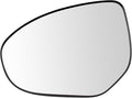 TRQ Driver Side Mirror Glass Heated Snap On Compatible with 2011-2014 Mazda 2 2010-2013 Mazda 3 MA1324103