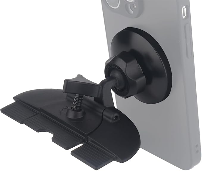 Magnetic CD Slot Phone Holder for Car, CD Slot Mount Phone Holder for Magsafe for iPhones, with Magnetic Metal Adapter Compatible with All Phones