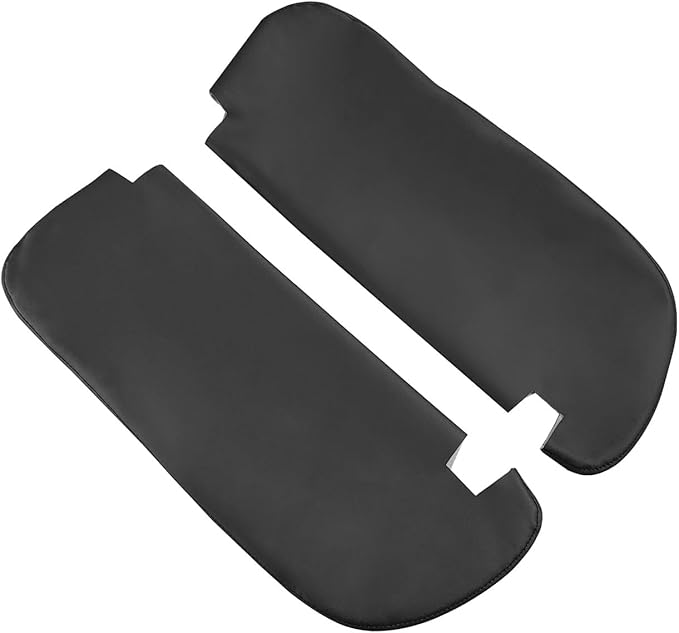 Car Sun Visor Cover Replacement Fits for Dodge Ram 1500 2500 1994-2001 Vinyl Leather, Black