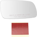 TRQ Passenger Side Mirror Glass Convex Clear Compatible with 1999-2006 Volkswagen Golf 1999-2004 Jetta 2001-2004 Passat 1999-