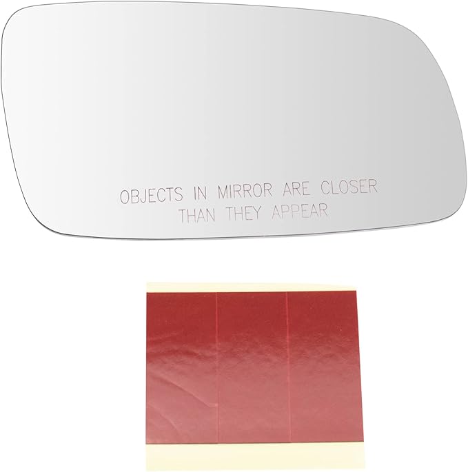 TRQ Passenger Side Mirror Glass Convex Clear Compatible with 1999-2006 Volkswagen Golf 1999-2004 Jetta 2001-2004 Passat 1999-