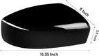 Moonlinks Compatible with Nissan Sentra 2013 2014 2015 2016 2017 2018 2019 Right Side Mirror Cover Replacement, Glossy Black Right Passenger Side Door Rearview Side Mirror Cap Trim