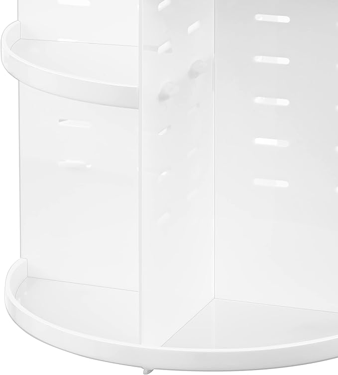 HBlife 360 Rotating Makeup Organizer Adjustable Carousel Large Capacity Revolving Perfume Organizer Skincare Organizers Cosme