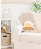 Crane Baby Willow 100% Cotton Storage Bin - Perfect for Nursery Organization, Handcrafted Design