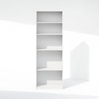 Furinno Reed Closet Organizers and Storage, 5-Tier Closet Organizer, Open Shelf Closet Storage, for Wardrobe, Bedroom, Living