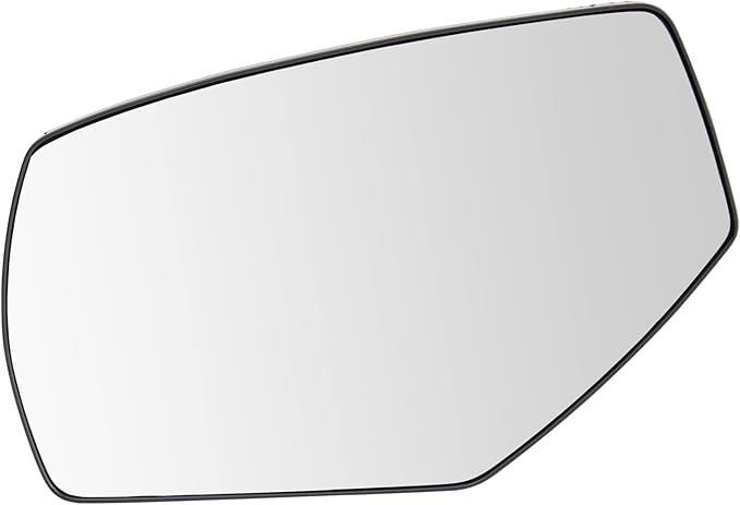 TRQ Exterior Side View Mirror Glass Assembly Heated Spotter LH Driver Side for Chevrolet Silverado 1500 GMC Sierra 1500