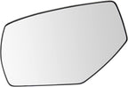 TRQ Exterior Side View Mirror Glass Assembly Heated Spotter LH Driver Side for Chevrolet Silverado 1500 GMC Sierra 1500