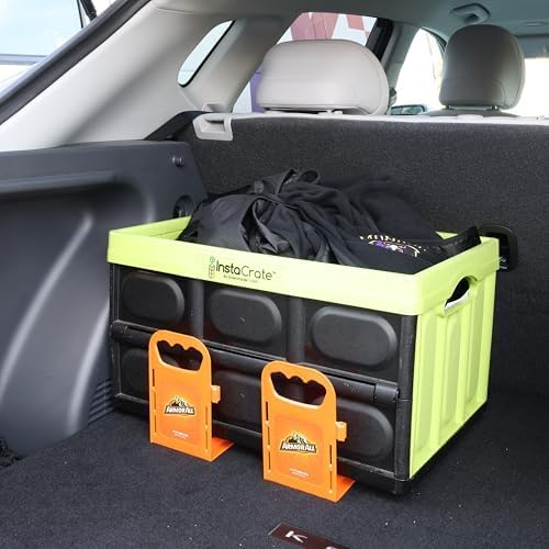 Armor All Trunk Cargo Blocks, Cargo Dividers, Trunk Dividers, Hook & Loop Trunk Organizer Blocks to Hold Cargo in Place,