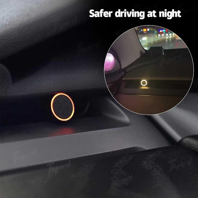 Blind Spot Monitoring Assistant for Tesla Model 3 Y, 8 RGB LED Beads BSD Car Lane Changing Warning Wave Sensor Detection Syst