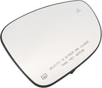 Right Passenger Side Mirror Glass Heated W/Blind Spot NO-Auto Dimming Compatible with 2017-2024 Chrysler Pacifica for 2020-2024 Chrysler Voyager（2 PIN ） (Passenger Blind Spot No-Anti-glare)