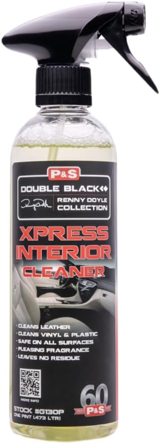 P & S Professional Detail Products Xpress Interior Cleaner – Safe for Leather, Vinyl, Plastic & More, Removes Dirt, Grease & 