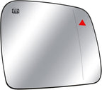 Passenger Side Mirror Glass Heated with Blind Spot Detection & Power Heated Fits for Jeep Grand Cherokee Dodge Durango 2011-2021, Right Rearview Mirror Lens with Holder